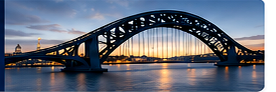 Bridge at dusk representing engineering foundations